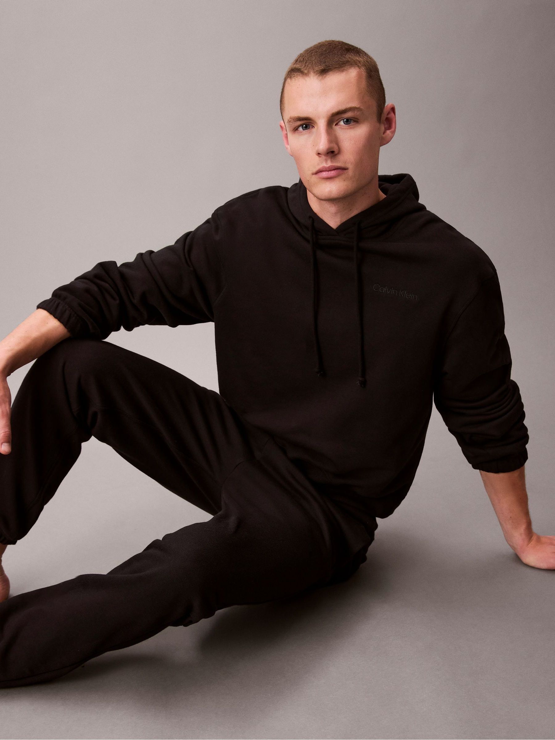 Zwart - Calvin Klein Cotton Terry Blend Lounge Joggers
