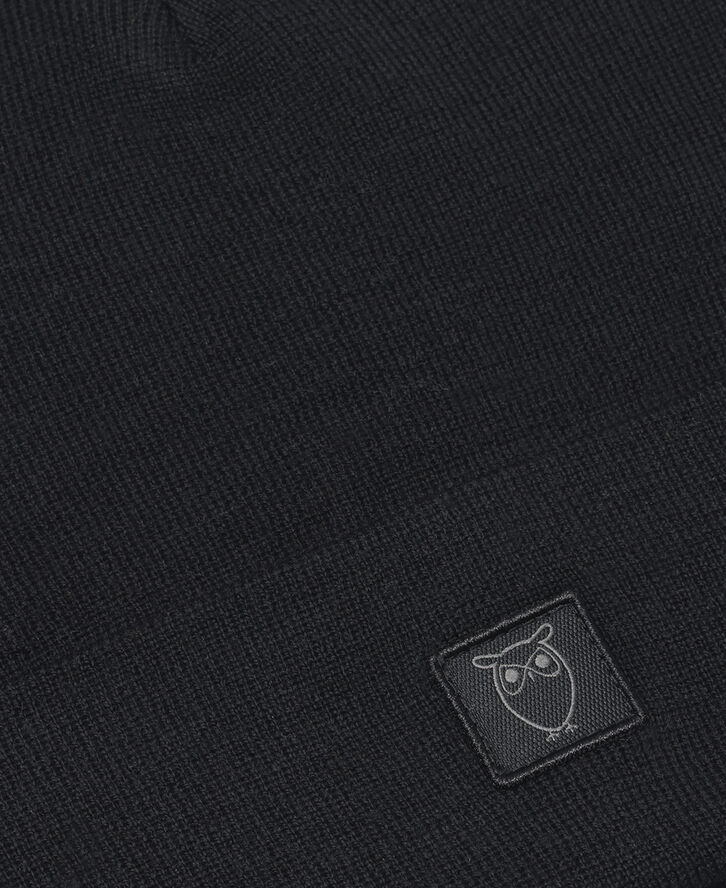 Knowledge Cotton Apparel Double layer fine merino wool beanie - RWS 1300