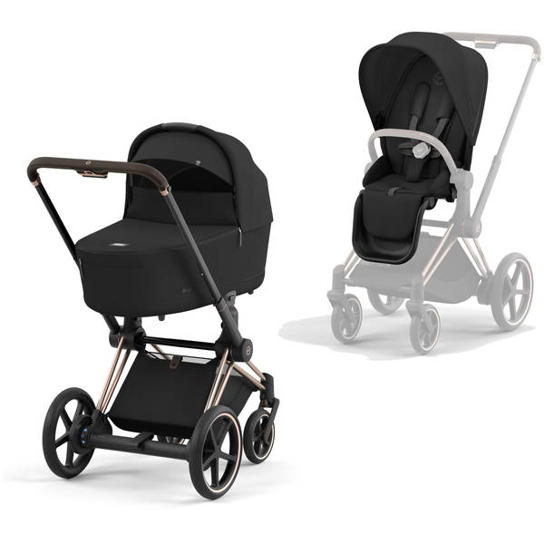 CYBEXCYBEX   ePriam 2.0 Rosegold Kombikinderwagen sepia black black