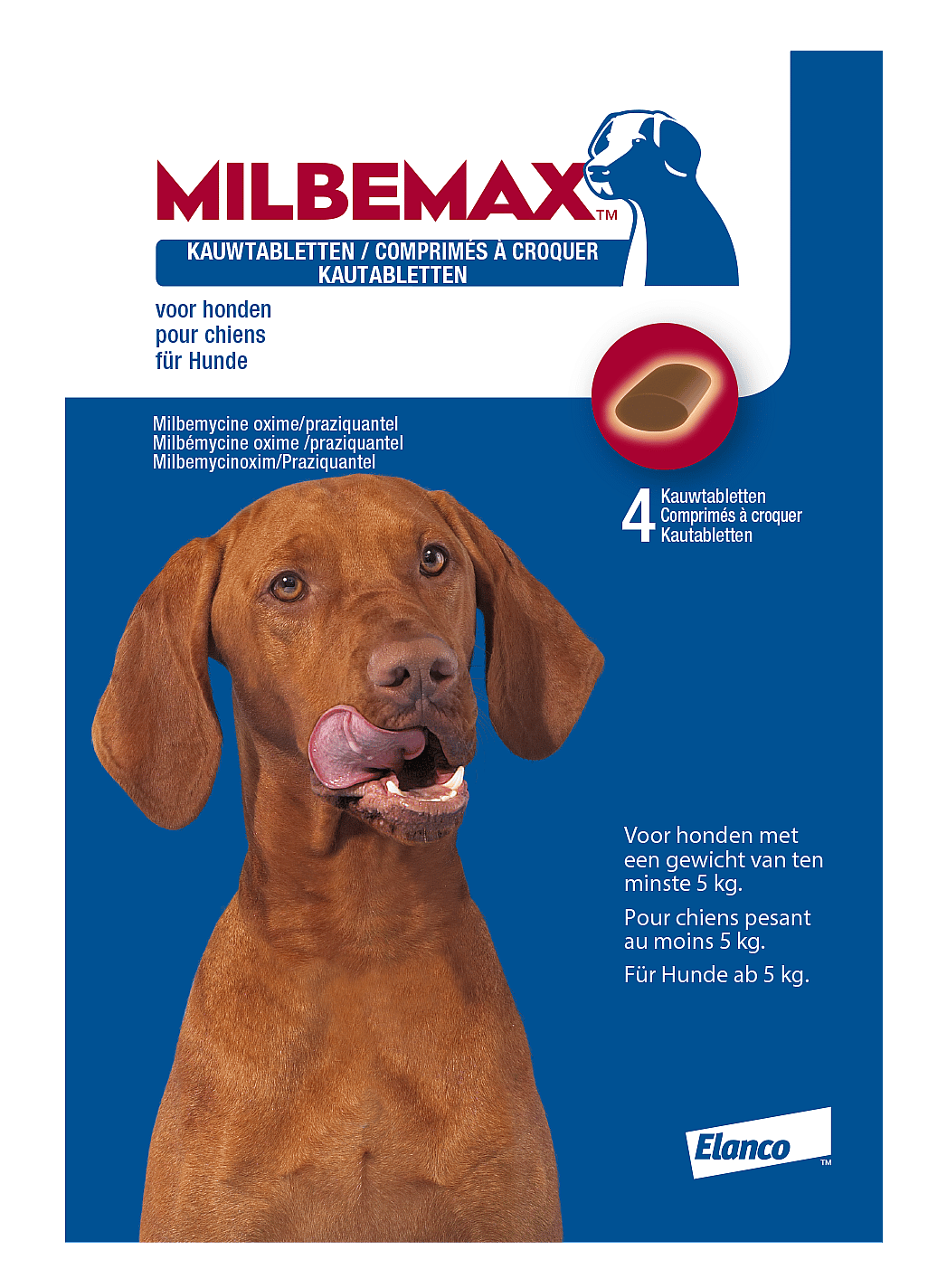 Milbemax Smakelijke Kauwtablet Grote Hond Ontwormen 1 tablet