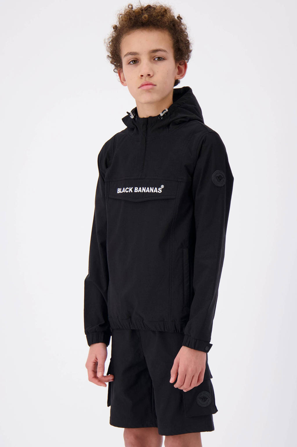 BLACK BANANAS anorak zomer zwart