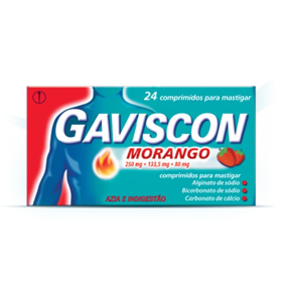 GAVISCON COMPRIMIDOS MORANGO 24un