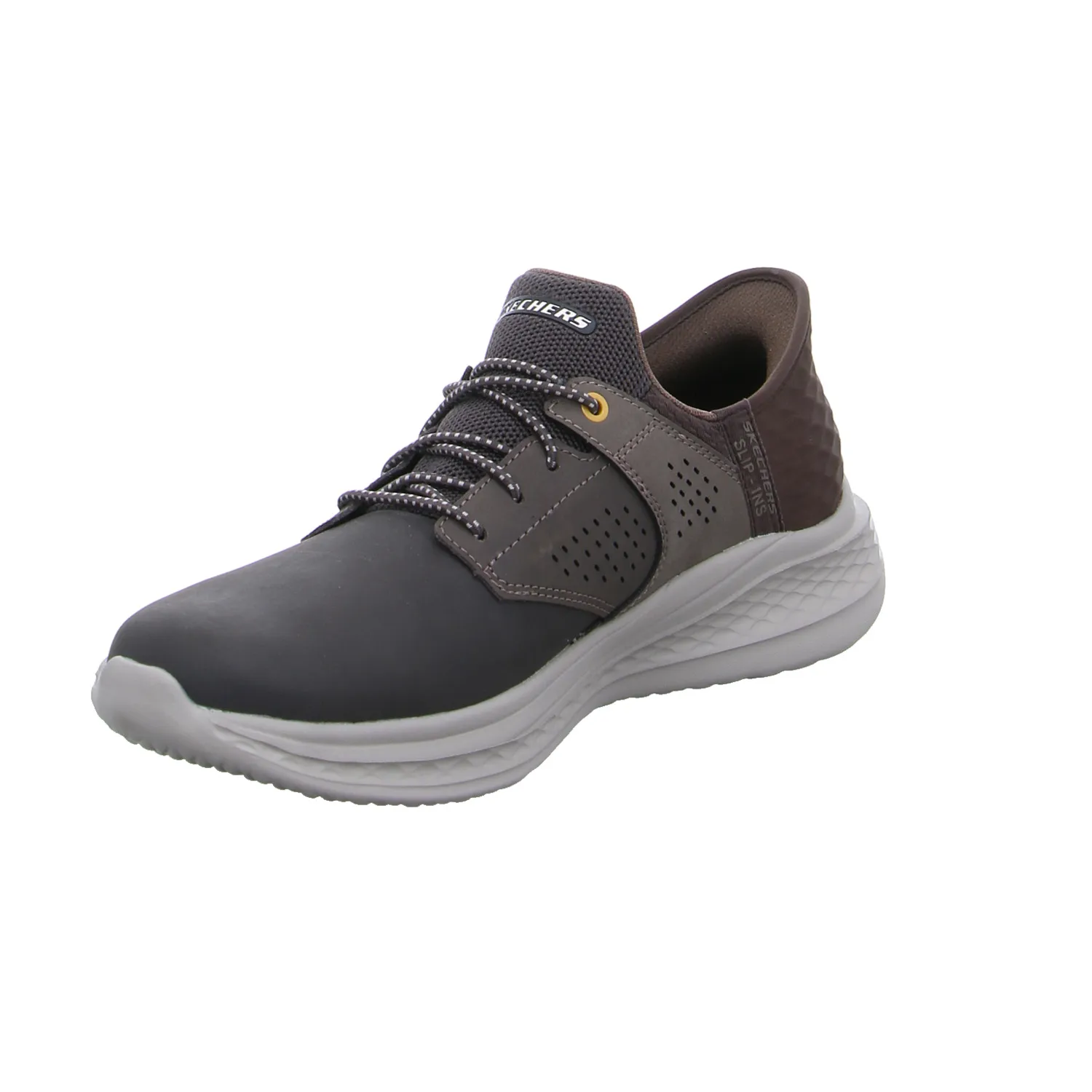SKECHERS Halbschuhe Sneaker Braun Leder