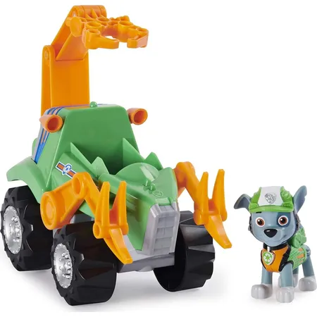 Spin Master Paw Patrol - Dino Rescue Rocky und Deluxe Fahrzeug