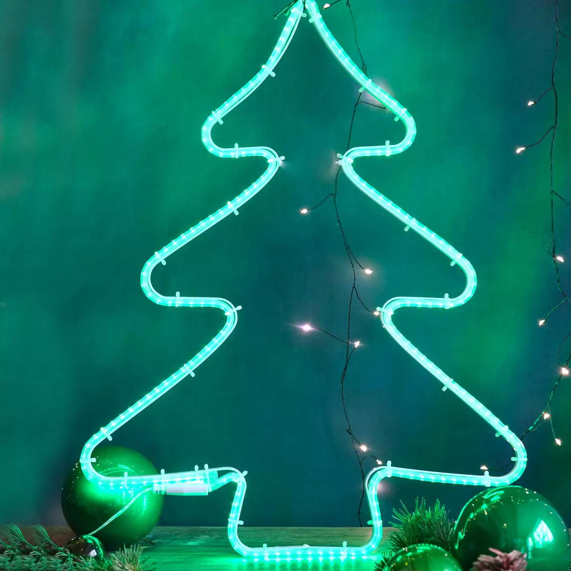 Sapin de Noël lumineux 192 LED Néon Vert