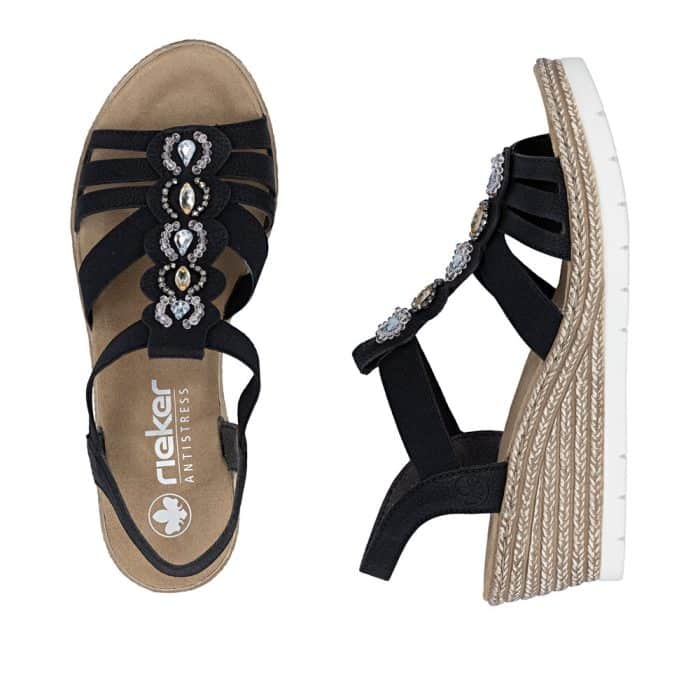 Rieker Sandal Dame 619B2-00