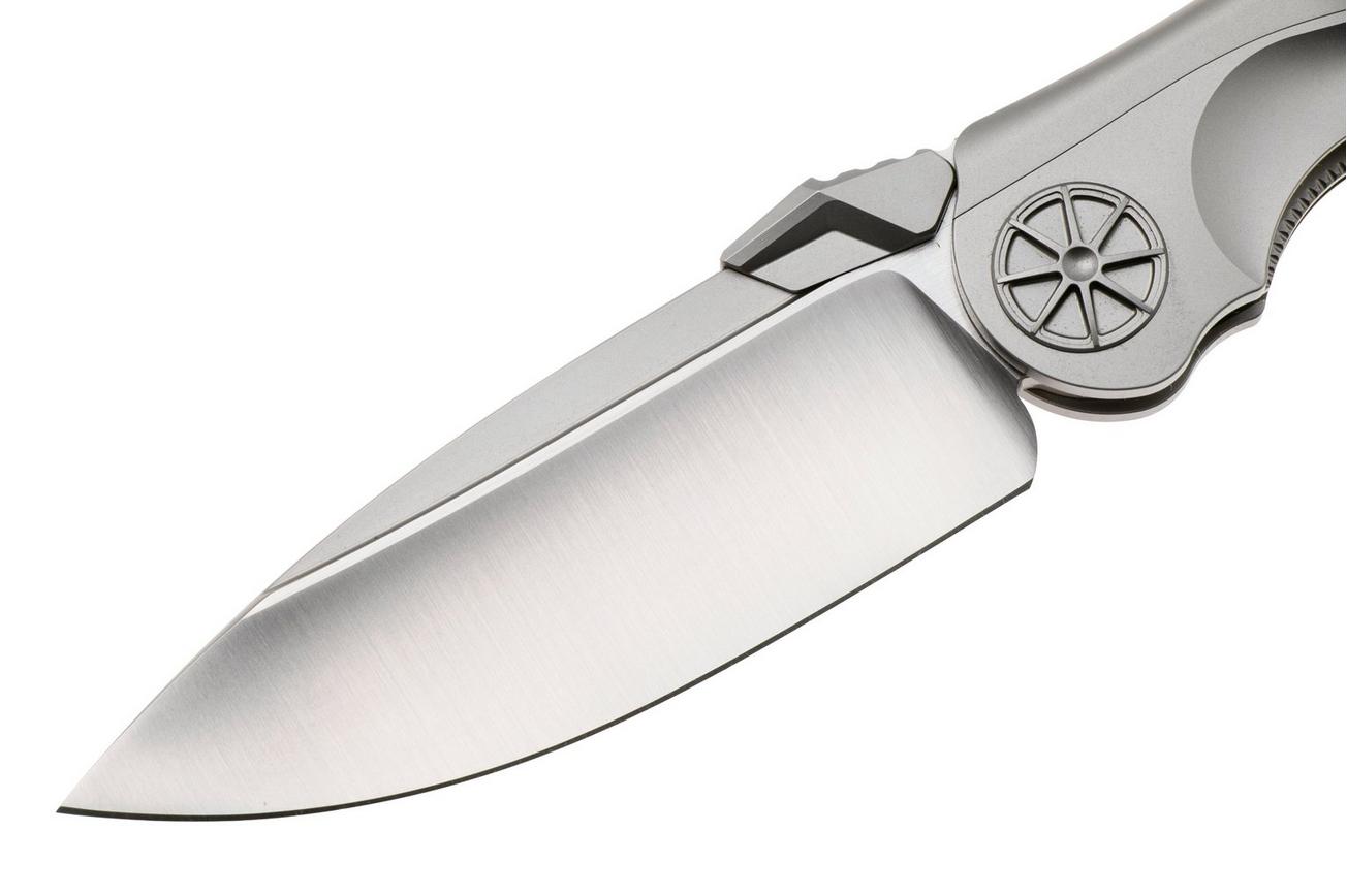 Rike Knife Tissot 1 Satin M390, Titanium, zakmes