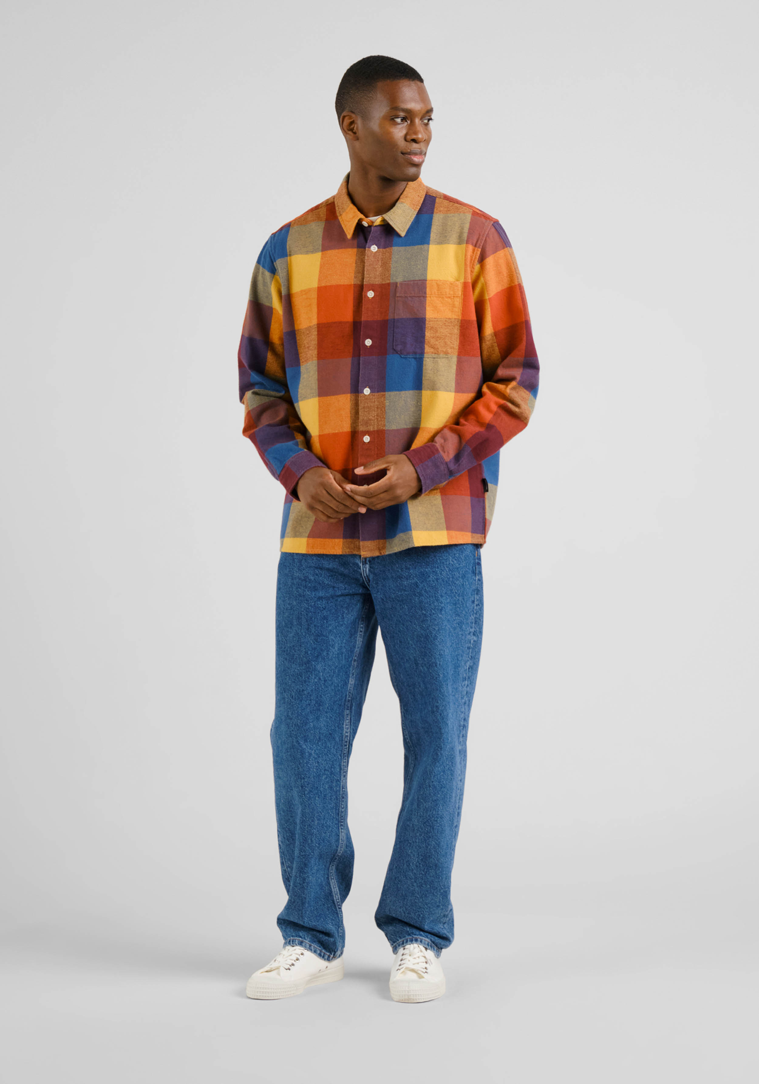 Dedicated Hemd Rute Flannel Check Multicolor