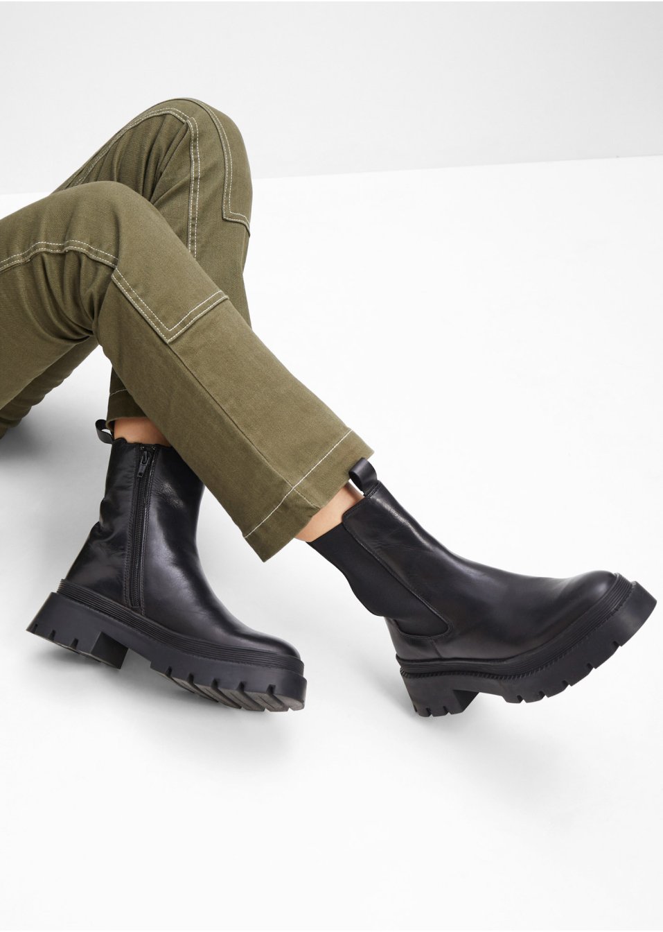 Boots Chelsea en cuir