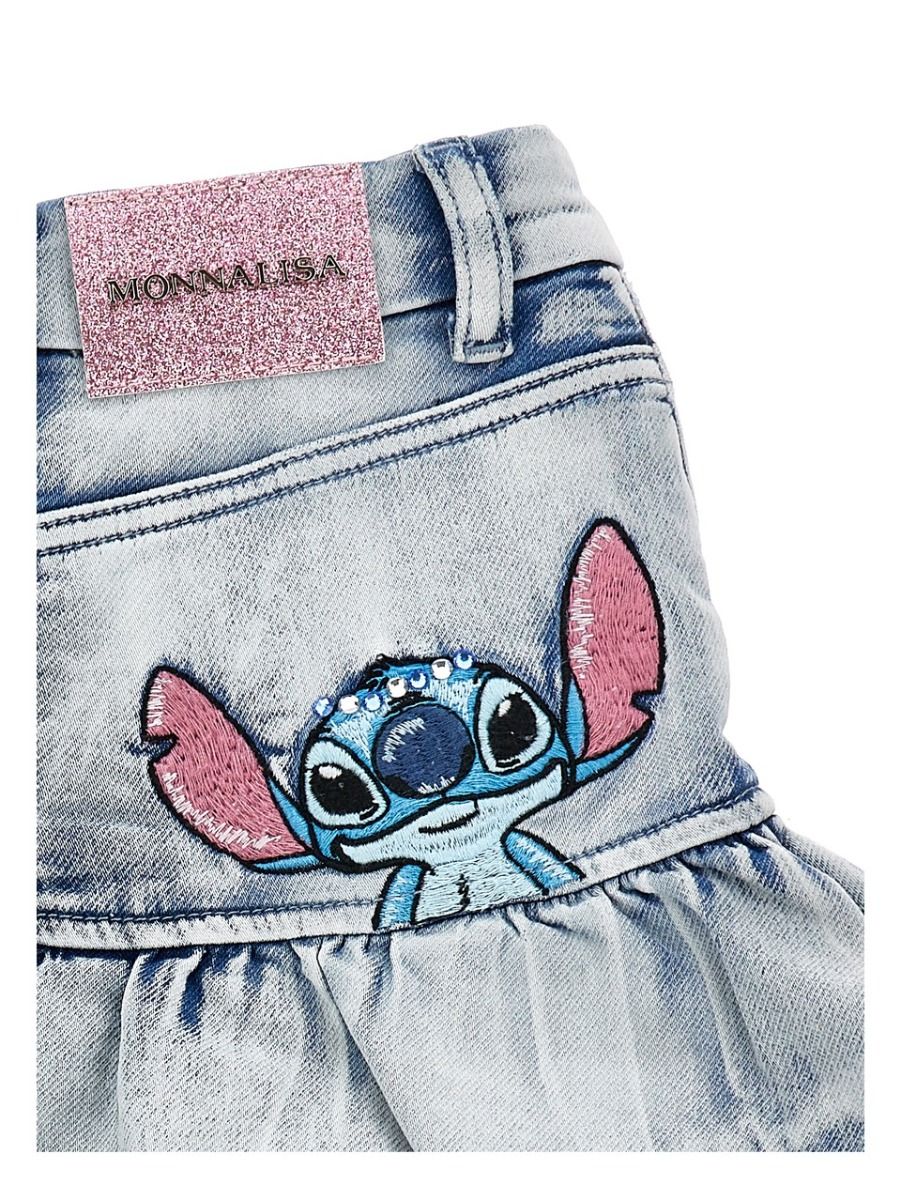 Monnalisa Denim Skirt Stitch