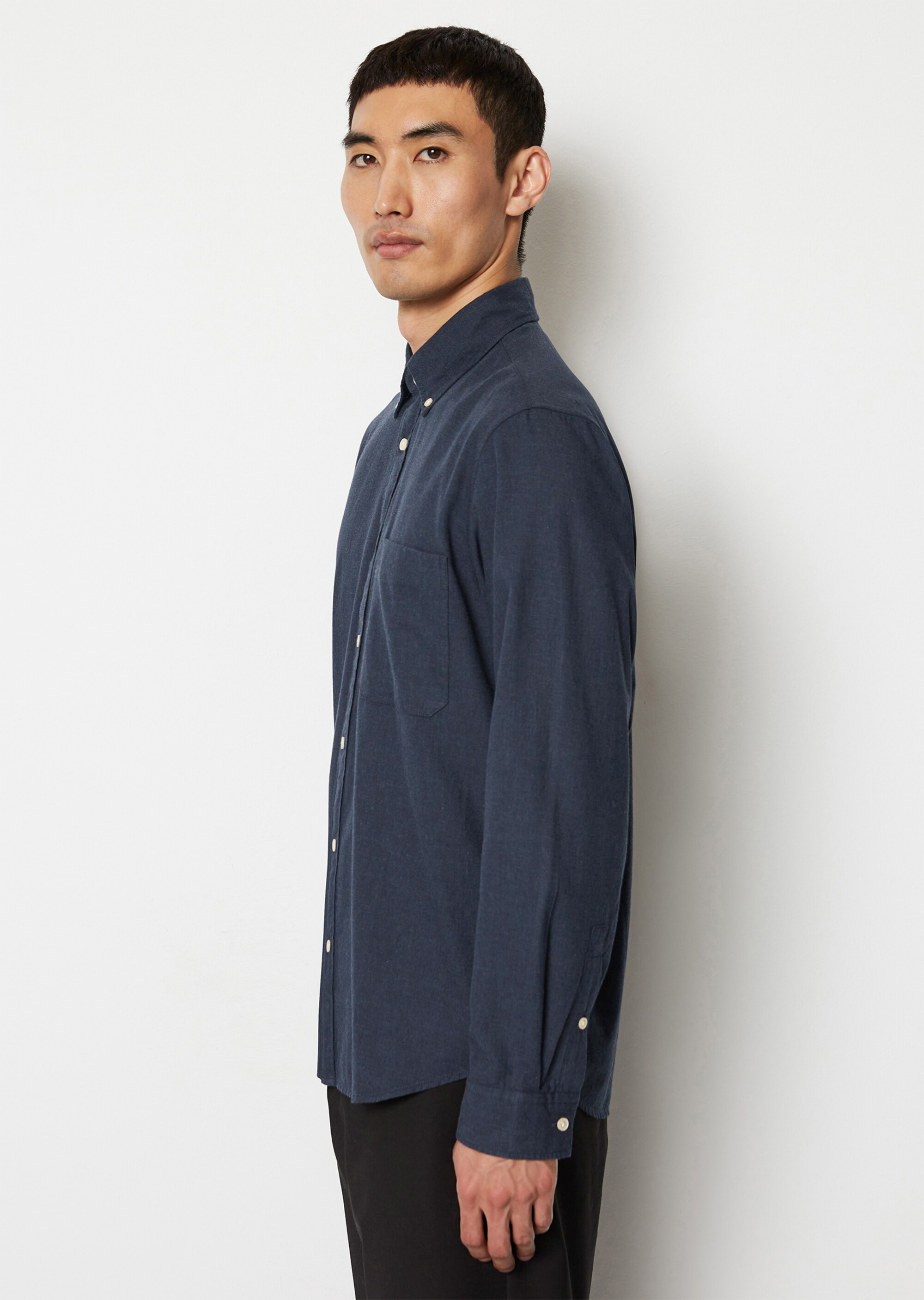 Hemd regular aus weichem Bio-Baumwoll-Twill