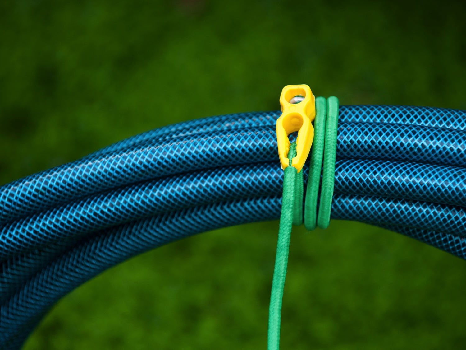 Nature elastische band met clip voor bevestiging van rollen D5mm x l65cm 5 stuks