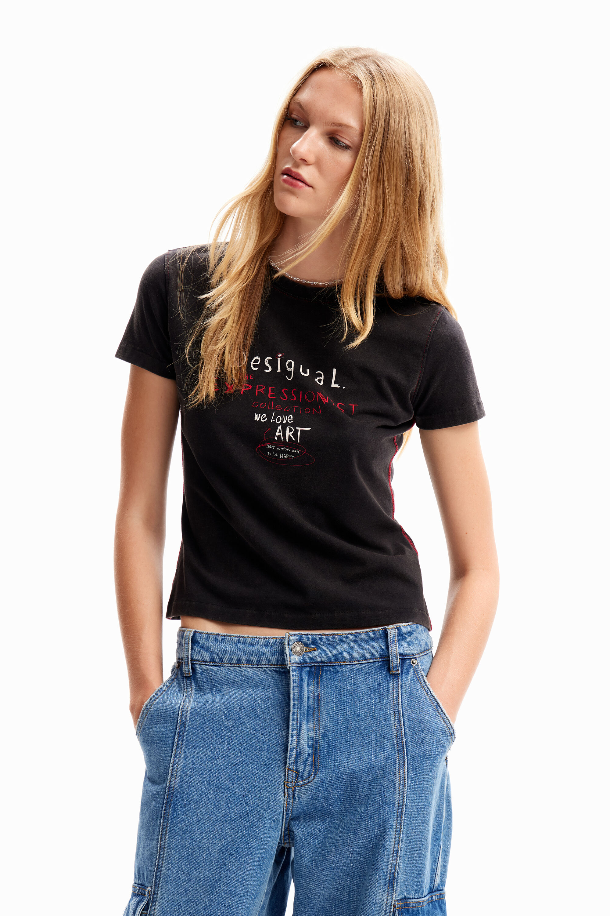 T-shirt ajusté messages