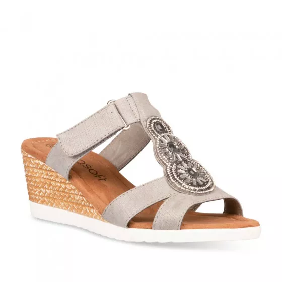 Mules GRIS NEOSOFT FEMME