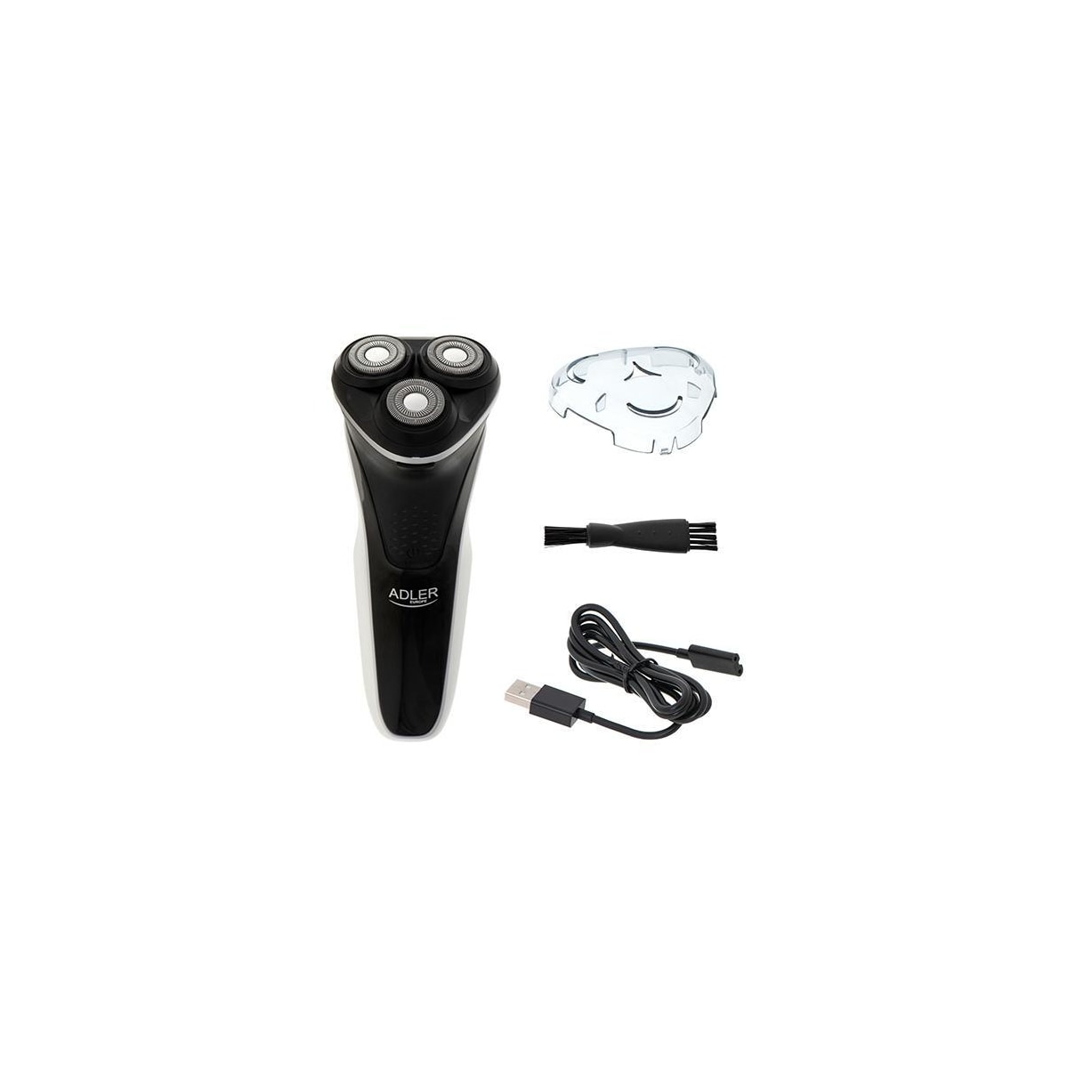Adler Shaver AD 2928 Driftstid (maks) 90 min, Antall barberhoder/kniver 3, Svart, Trådløs