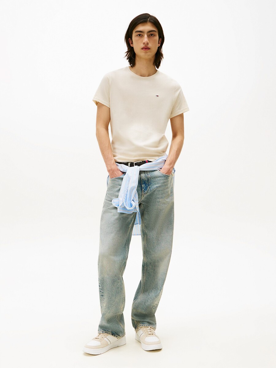 TOMMY JEANS<br>Camiseta slim em malha