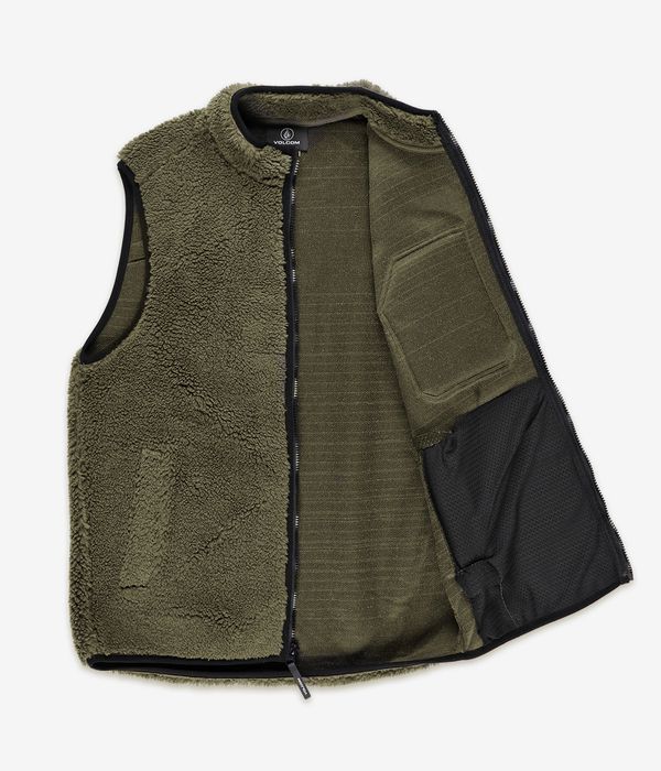 Volcom Muzzer Fuzzar Weste (wintermoss)