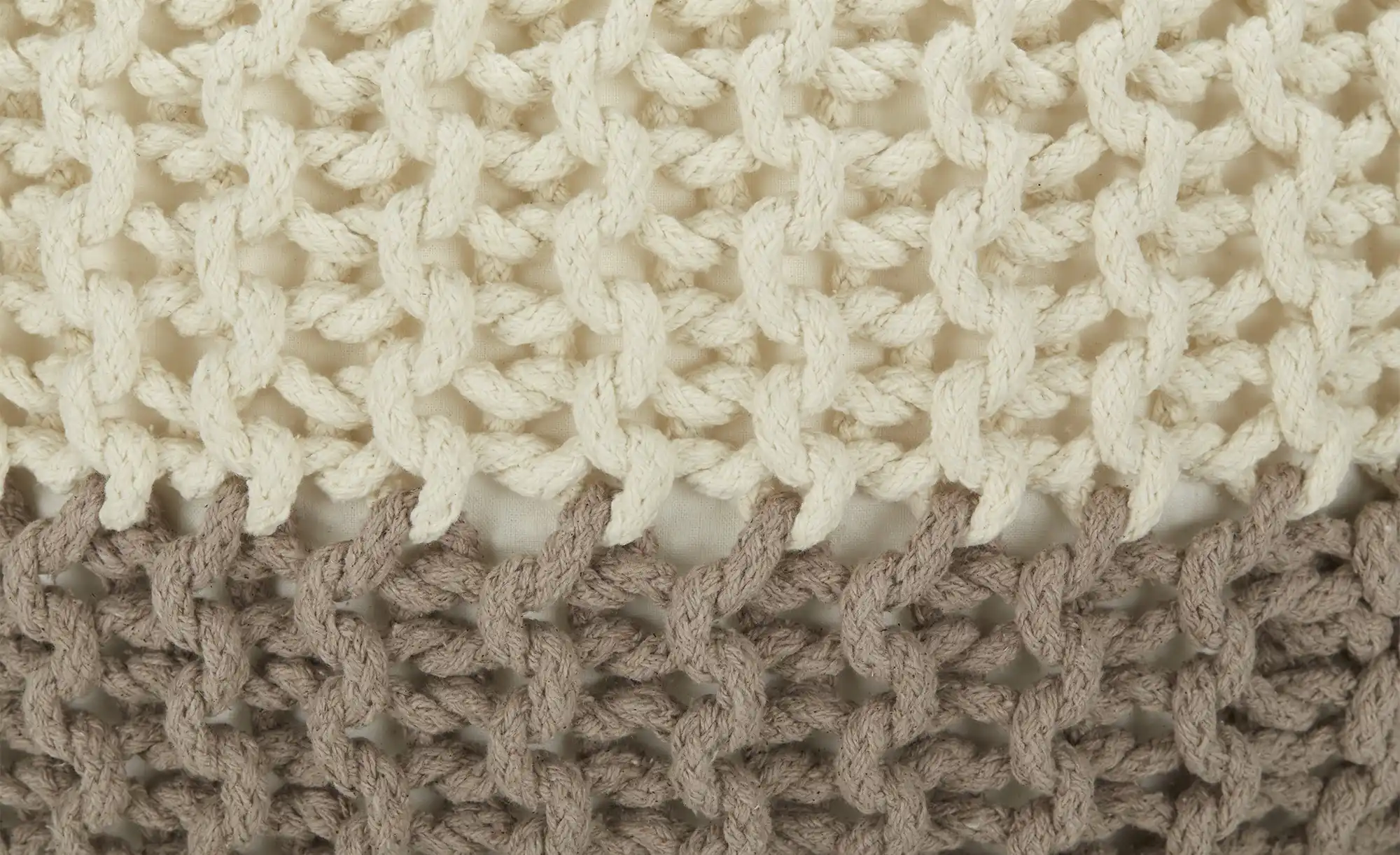 como Strickpouf