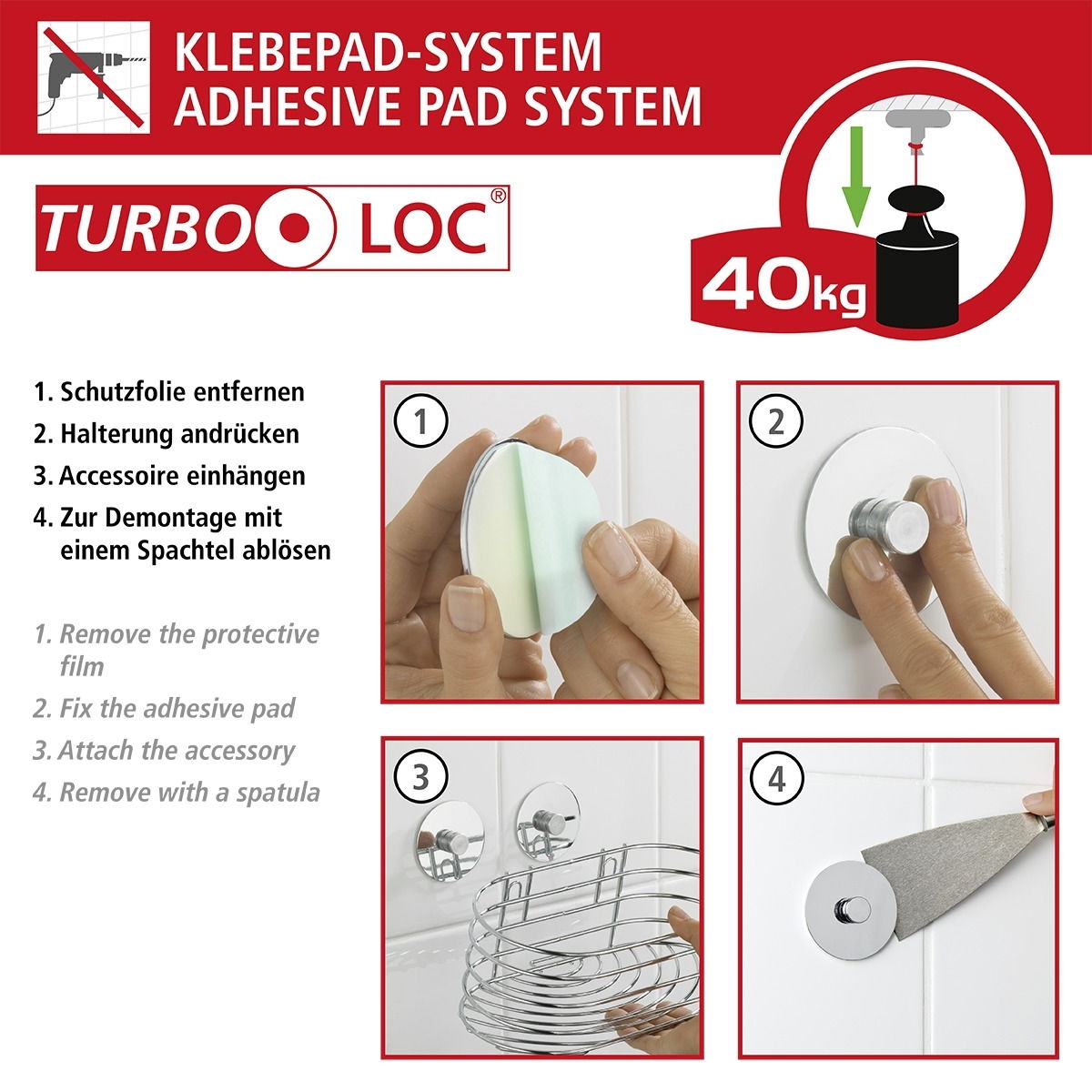 Wenko Turbo Loc Bad-Accessoire-Set