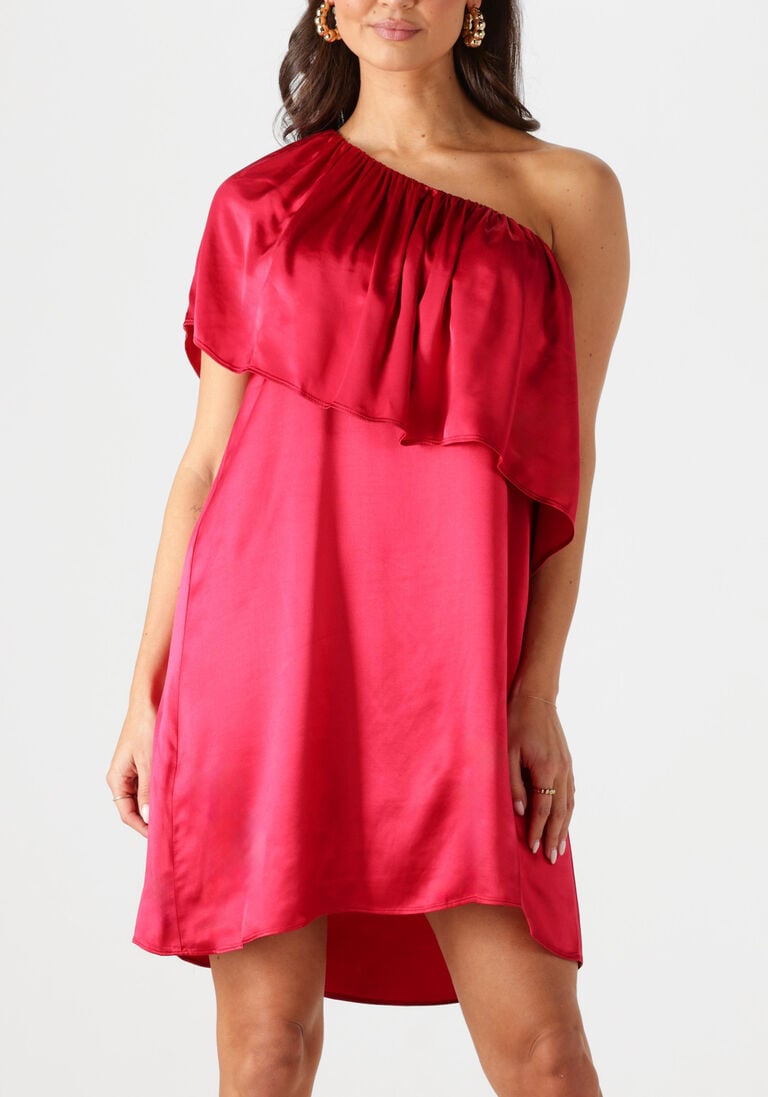 fuchsia greek archaic kori mini jurk 130162
