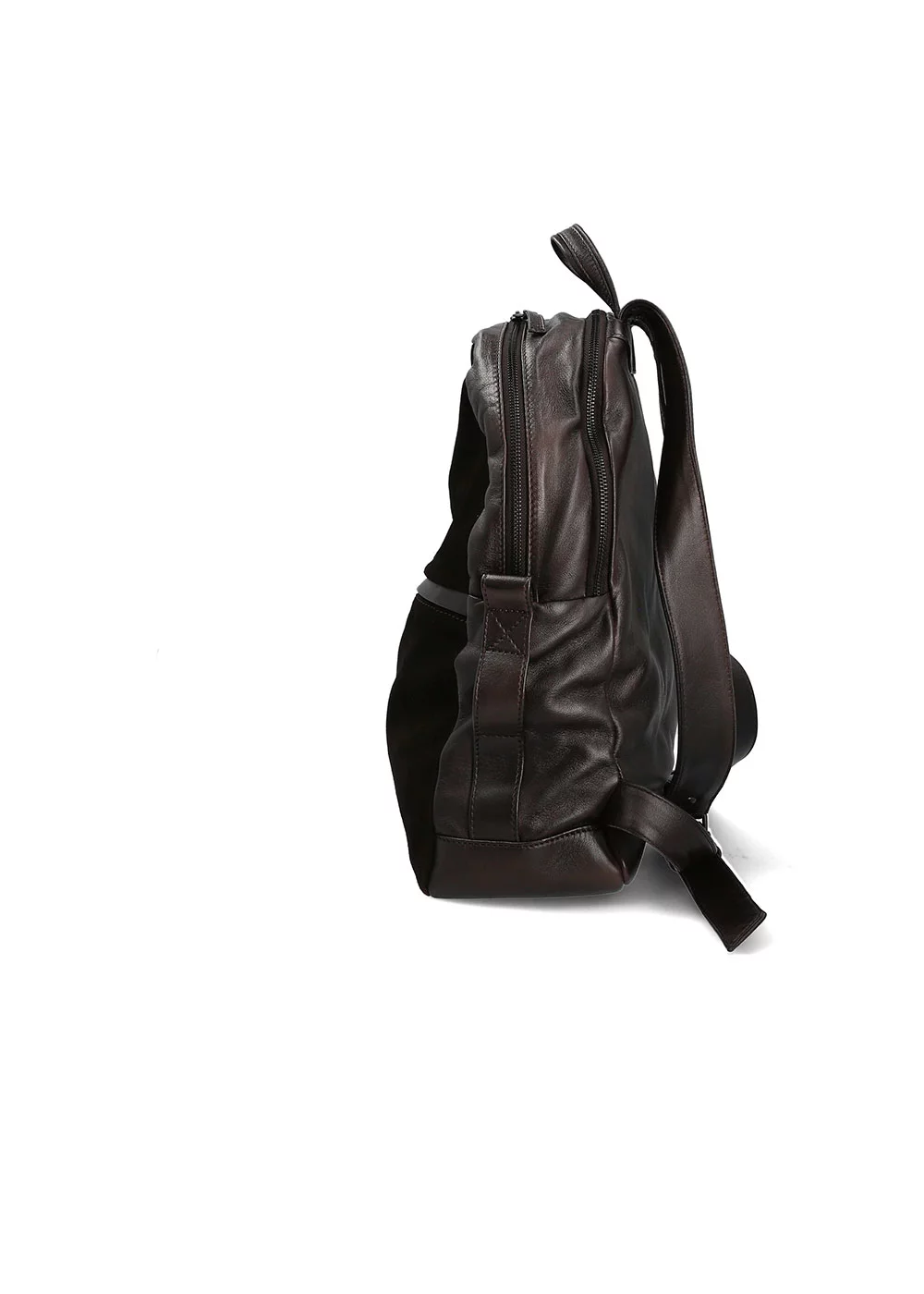 SAC A DOS GASPARD VELOURS MARRON