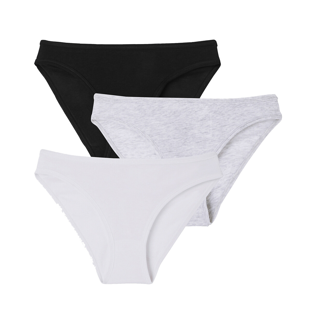 PETIT BATEAU<br>Conjunto de 3 cuecas de algodão