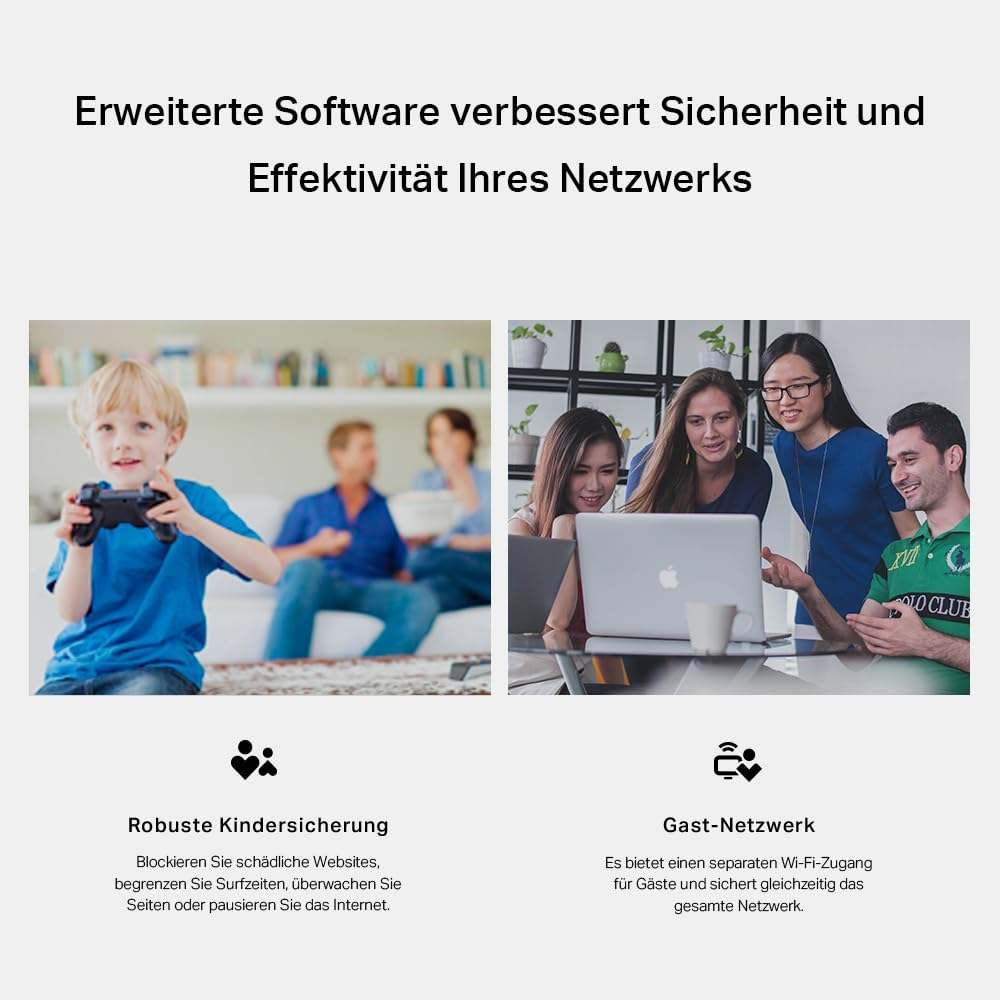 (300 Mbit/s / 2.4 GHz, LTE bis 150 Mbit/s) 4G / LTE WLAN-Router mit 2 abnehmbaren Antennen (TL-MR100) - Schwarz
