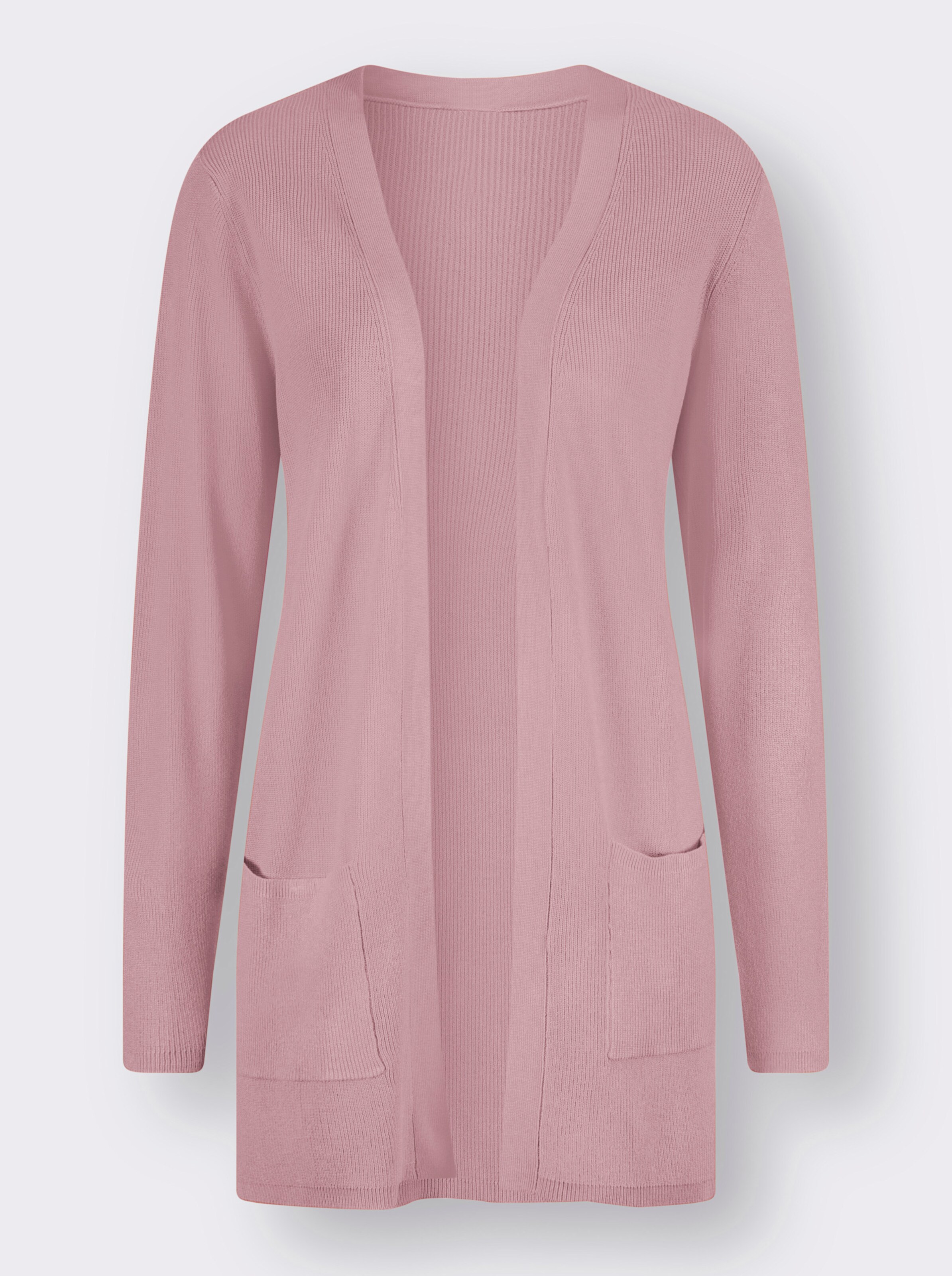 Longstrickjacke in weicher Qualität