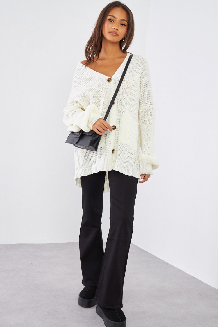 Gilet en maille blanc