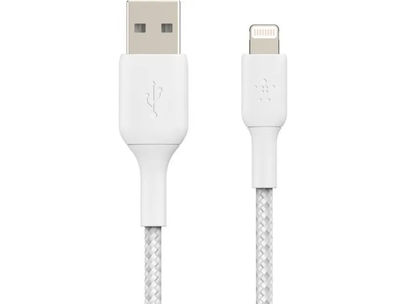 Belkin BoostCharge - Lightning-kabel - Lightning han til USB han - 1 m - hvid