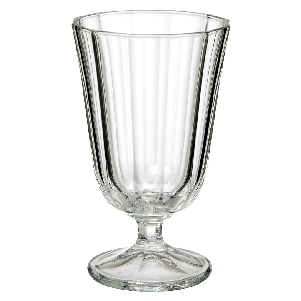 Verre à pied JULIA en verre à reliefs 25cl