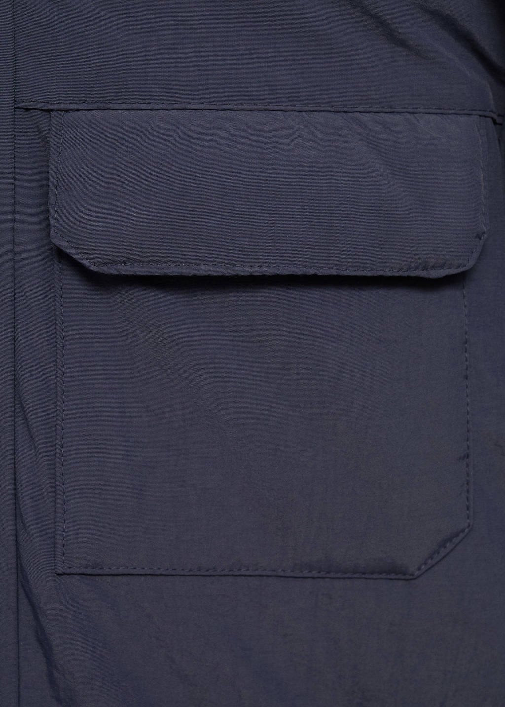 Mango Kids parka winter donkerblauw
