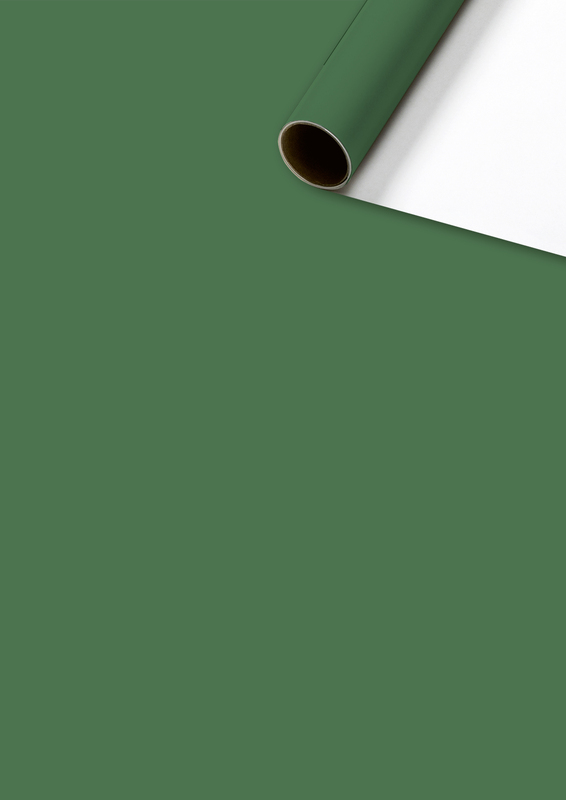 Stewo Geschenkpapier Uni Plain, dunkelgrün, 70 cm x 2 m