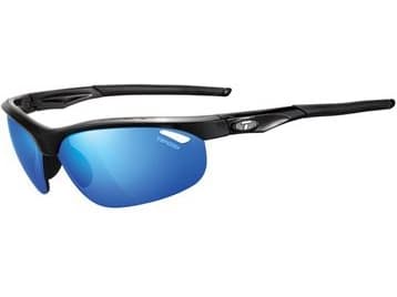 TIFOSI VELOCE CLARION briller blank svart 3 linser Clarion Blue MIRROR 14,7 % lystransmisjon, AC Red, Clear (TFI-1040100222)