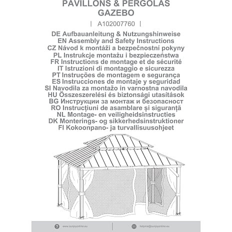 Trivor pavillon - 390cm x 450cm