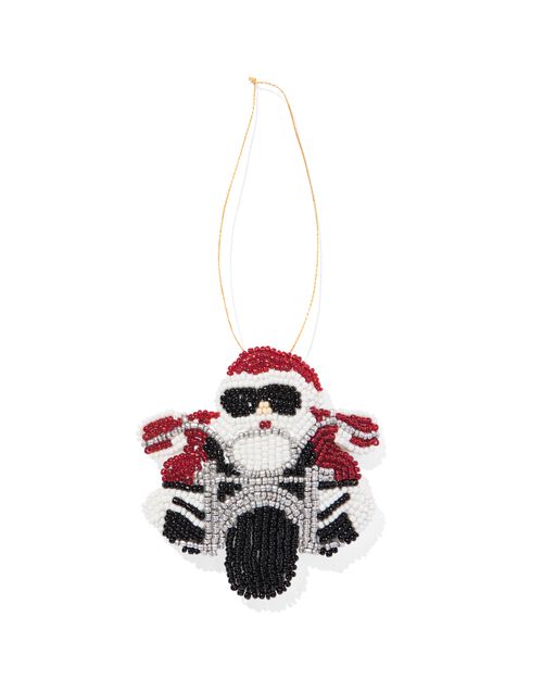 décoration à suspendre Père Noël à ski