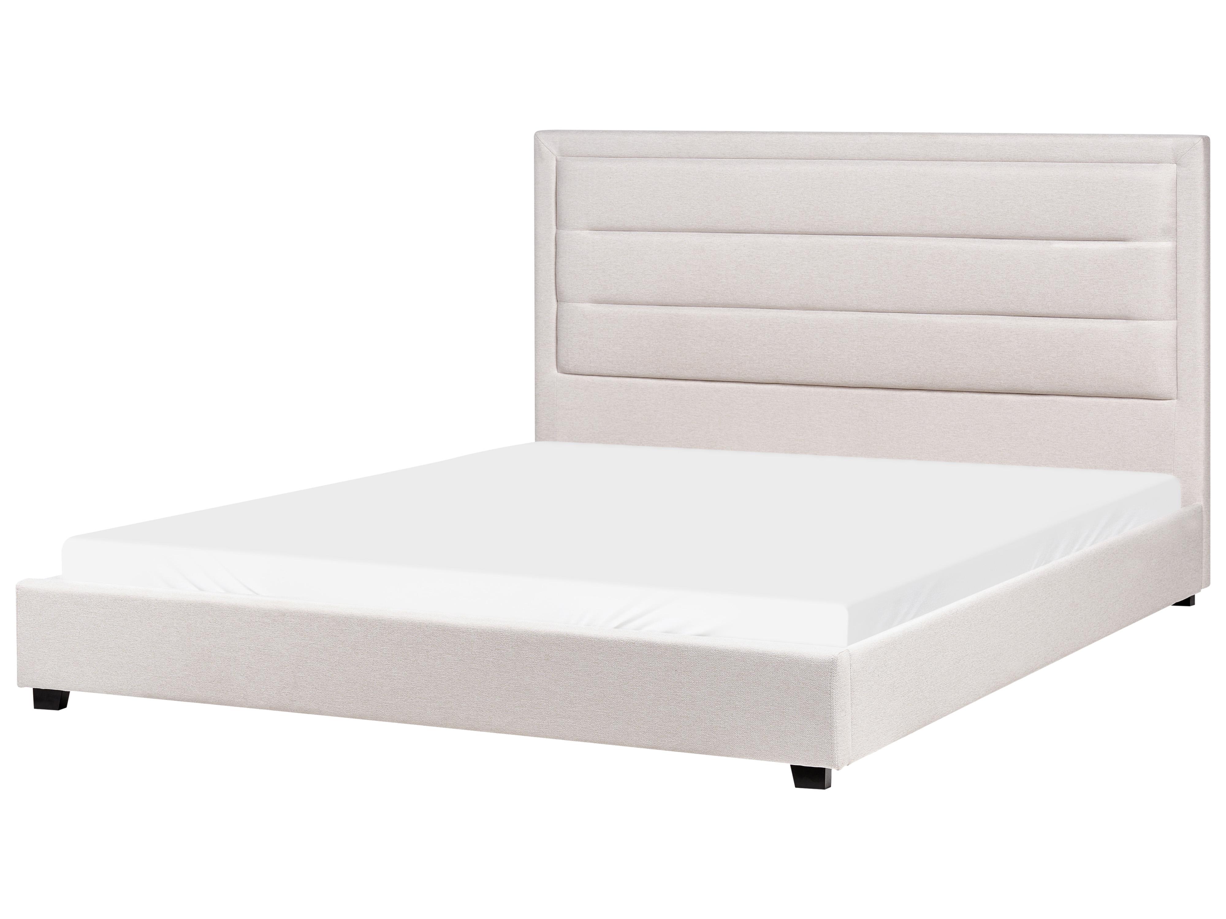 Bed Stof ROUEN 180 x 200 cm Lichtbeige