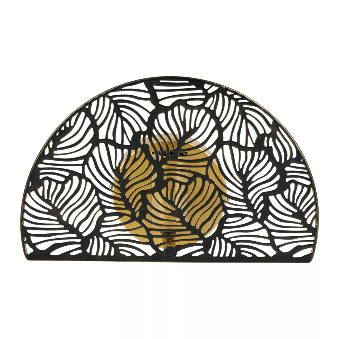 Applique murale métal (24 x 15,5 cm) Calathea Noire