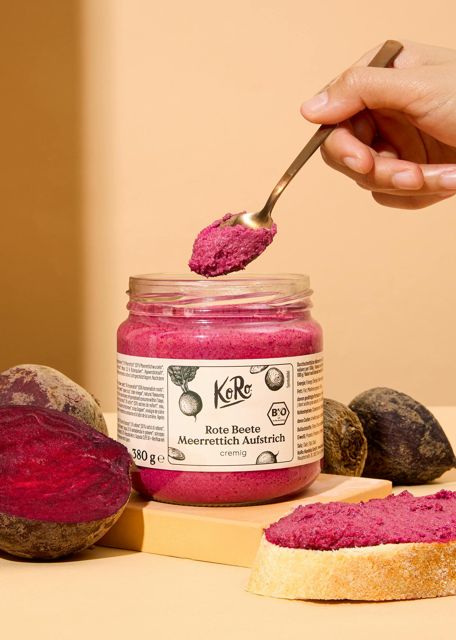 Bio Rote Bete Meerrettich Aufstrich 380 g