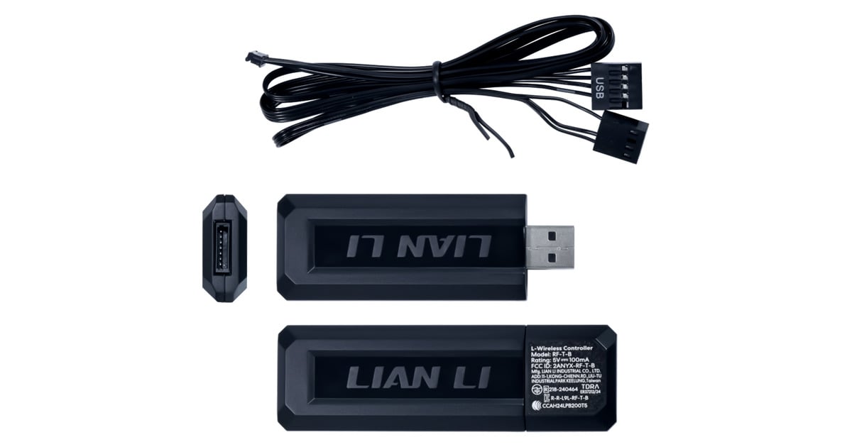 Lian LiUNI FAN SL-INFINITY 120 Wireless Reversed Blade RGB case fan  (Zwart, 120 x 122 x 25 mm, PWM)