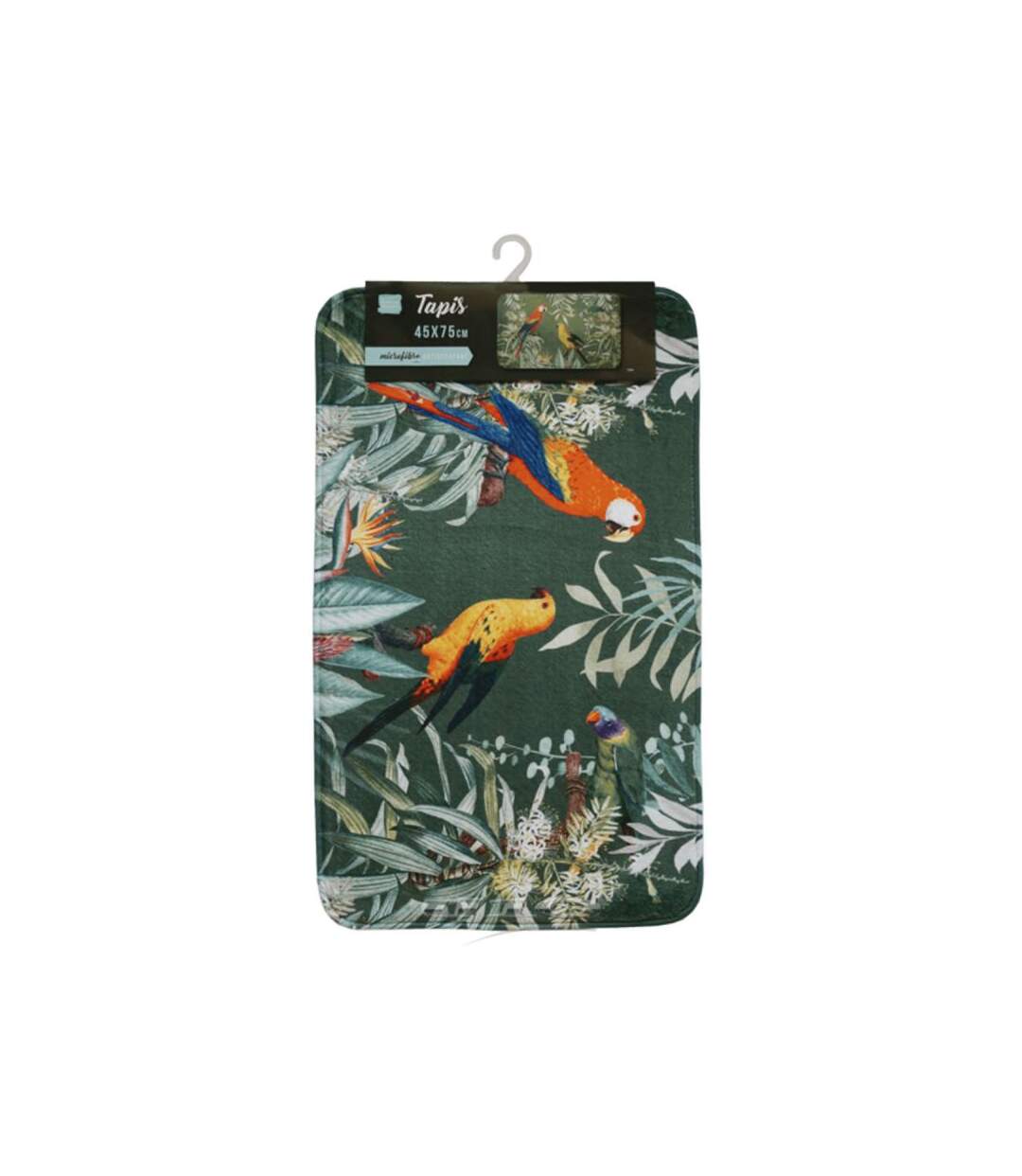 Tapis de Bain Imprimé Safia 45x75cm Vert