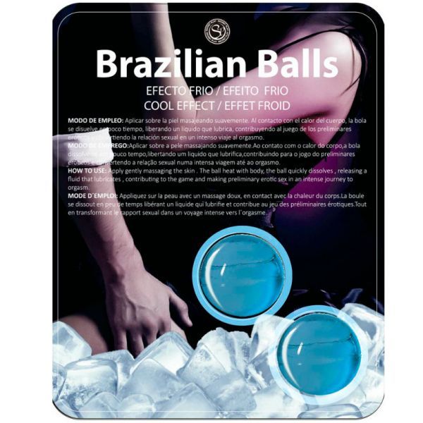 Secret Play Brazilian Balls Efeito Frio 2 Unidades