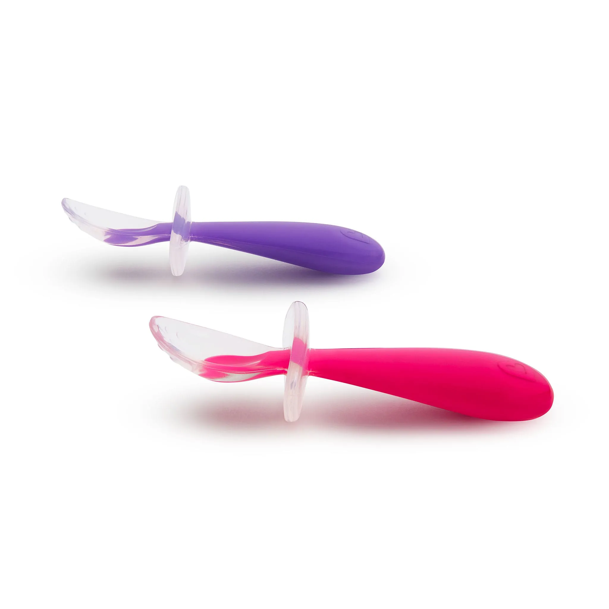 Munchkin Cuillère Silicone Paquet de 2 - Rose