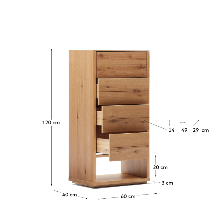 Kave Home Alguema ladekast 60x120