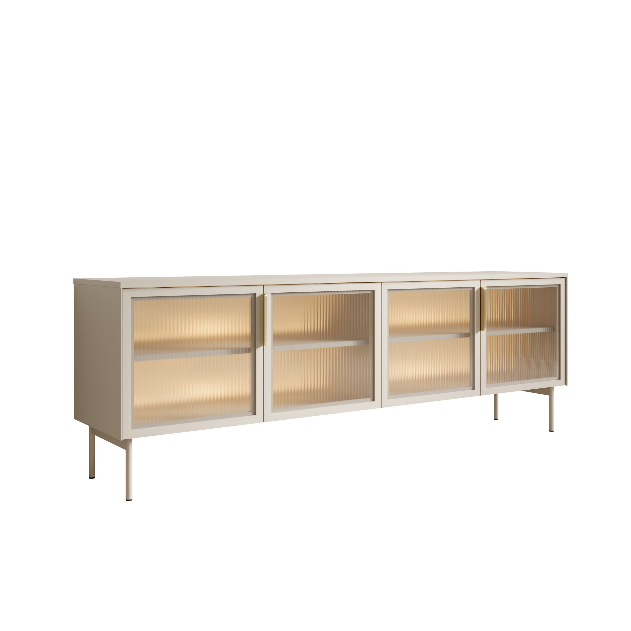 Meubella - Lomo - TV-Meubel - Beige - 181 cm
