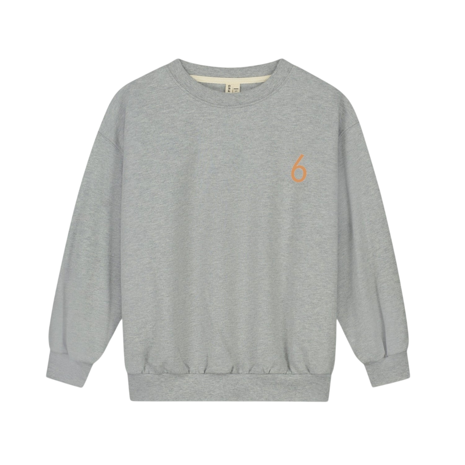 Birthday Sweatshirt 6 Grey Melange Melon
