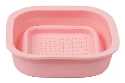 WEDO farvemåtte i silikone, (B)400 x (D)500 mm, pink sammenklappelig, med sammenklappelig farvekop, vaskbar, med lille - 1 stk (79504009)