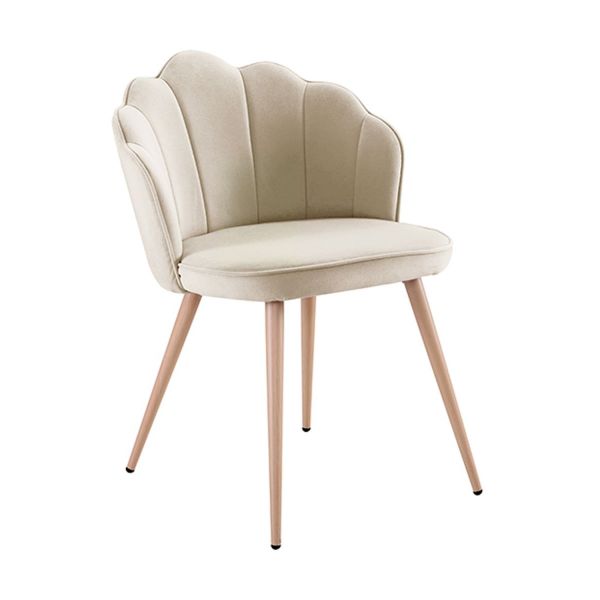 Presentes Miguel Pack 6 Cadeiras Blume Veludo Beige