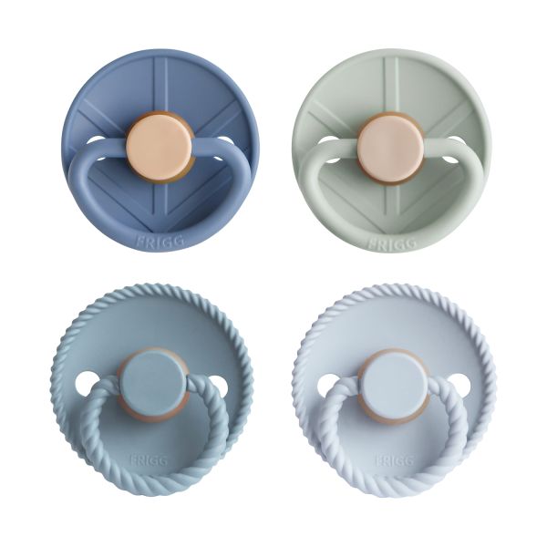 FRIGG Fopspenen - 4-Pack - Skyline Serenity - Latex - 0–6 Mnd