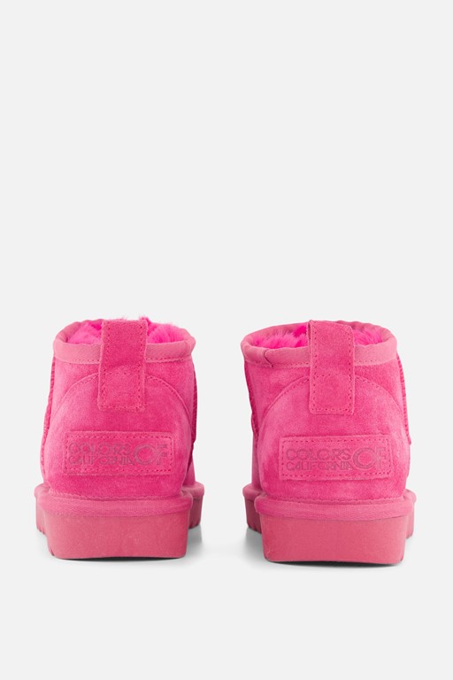 Colors of California Gevoerde boots roze Suede